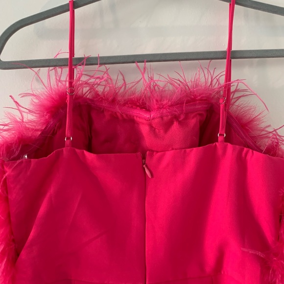 Pink Feather Top Dress - Picture 5 of 8